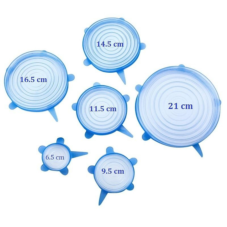 Bộ 6 Nắp Silicon Đậy Thực Phẩm