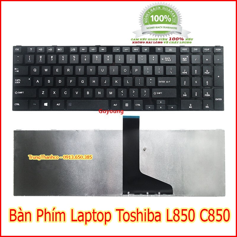 Bàn Phím Laptop Toshiba L850 C850