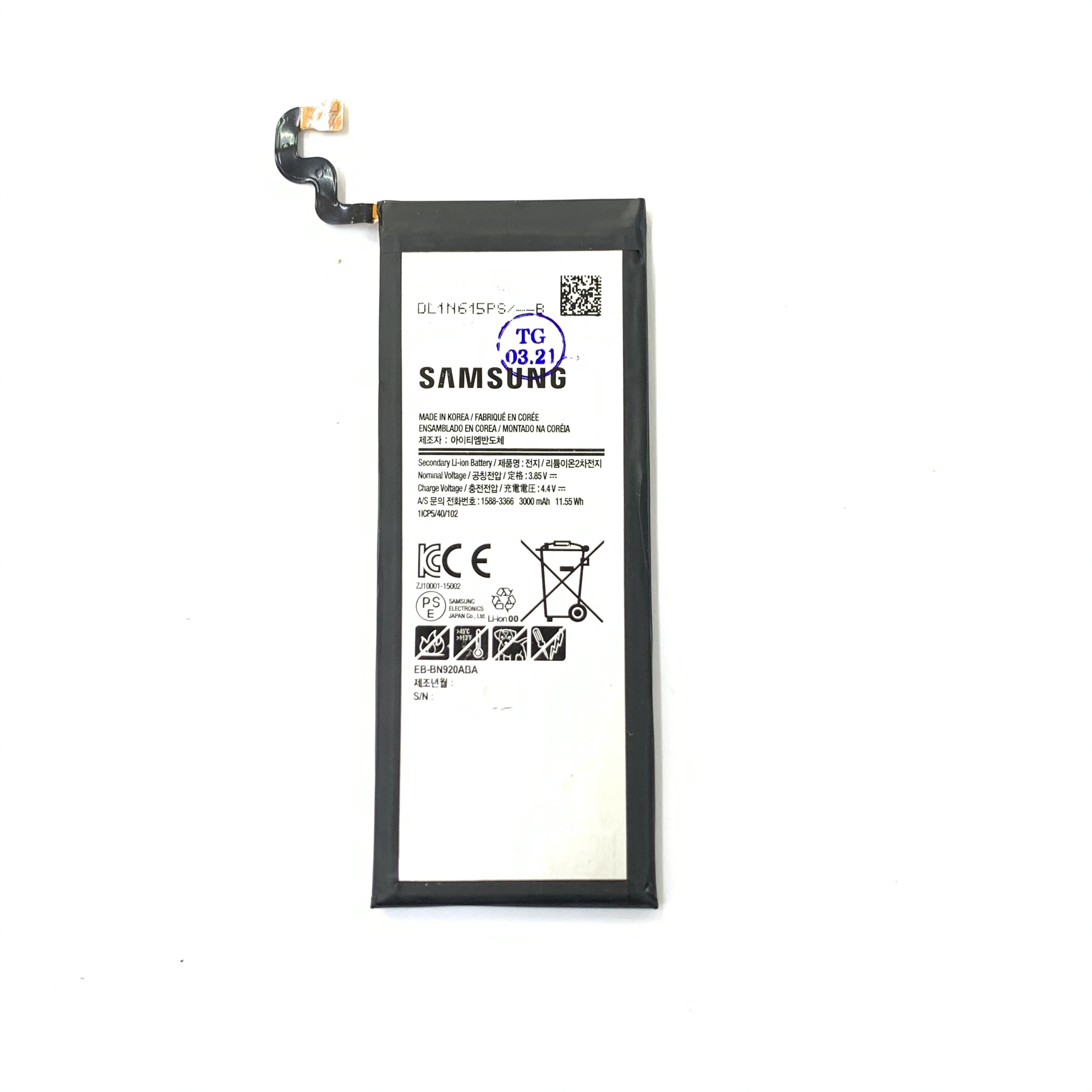 Battery phone Samsung Note 5 / N920-3500mAh-WARRANTY 3 months.