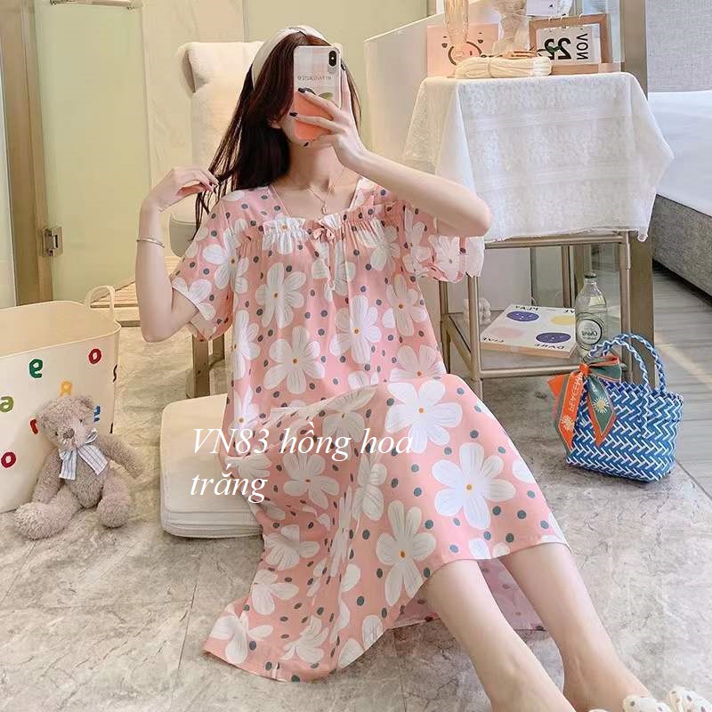 Váy Lanh Mặc Nhà Siêu Mềm Mát VN83