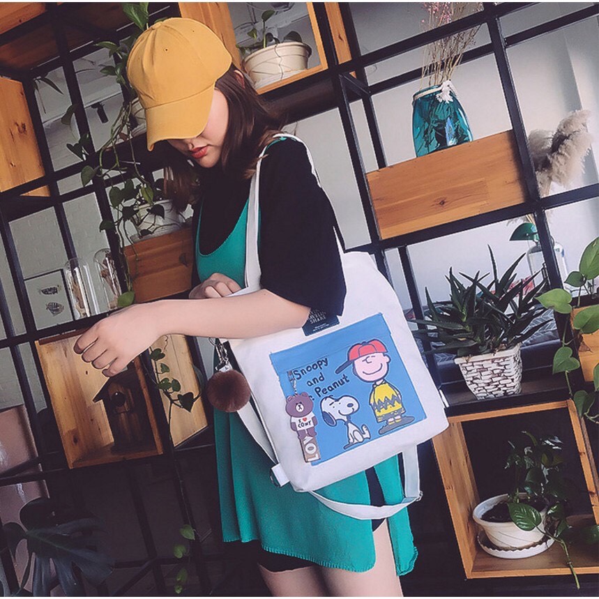 [HCM]Túi Tote Cậu Bé Và Chú Bé Vàng