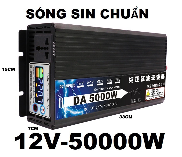 Bộ kich điện 12v-220v - 5000w - đổi nguồn 5000w
