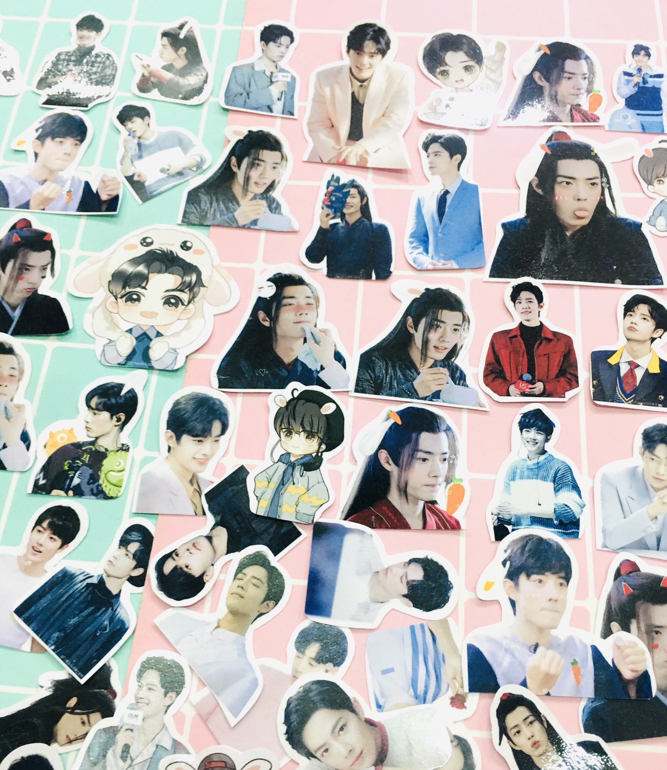 set 30 đến 100 ảnh sticker Tiêu Chiến