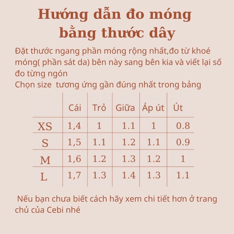 Móng giả thiết kế - nail box Cebi c020