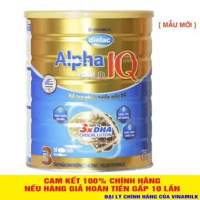 Sữa Dielac Alpha Gold IQ 3 1.5kg