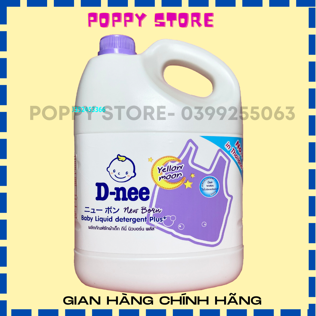 Chính hãng đại thịnh - nước giặt xả dnee tím 3l nhập khẩu từ thái lan