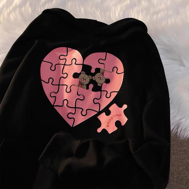 SET ÁO ĐÔI SWEATER GHÉP TRÁI TIM NAM NỮ