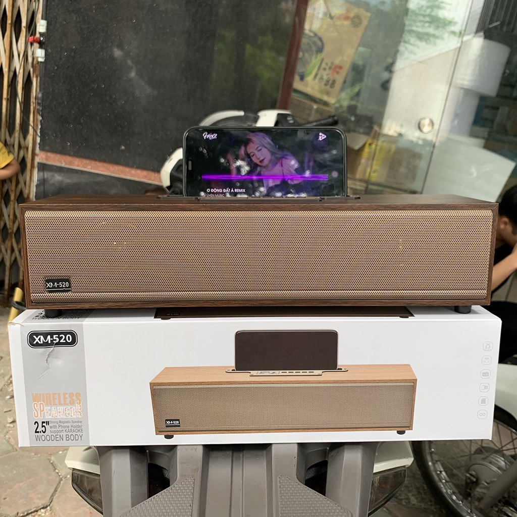 [HOT 2023]Loa Bluetooth XM-520, Âm Bass Mạnh Mẽ, Công Suất Lớn 20W, Thiết Kế Vỏ Gỗ Sang Trọng, Đa Dạng Kết Nối, Loa Không Dây, Loa Mini, Loa Máy Tính