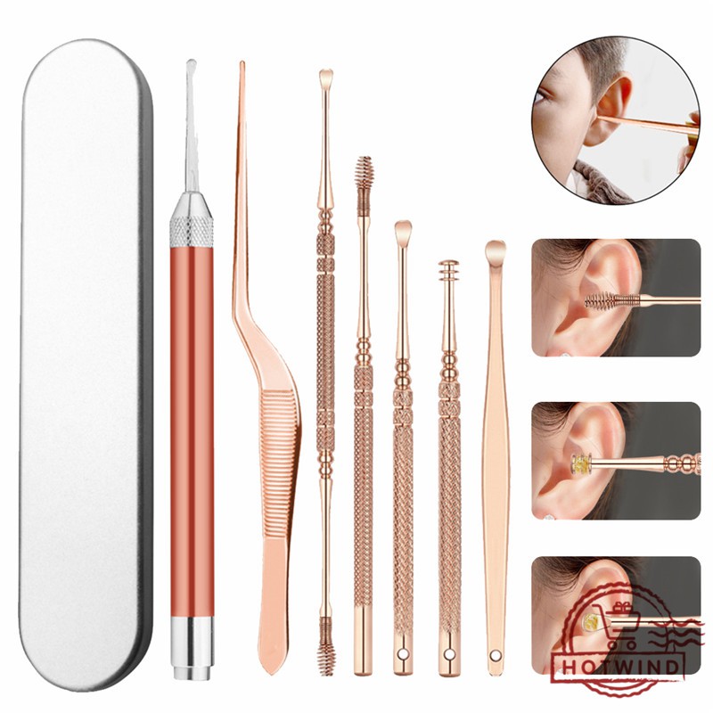 [HCM]Bộ dụng cụ lấy ráy tai thông minh có đèn