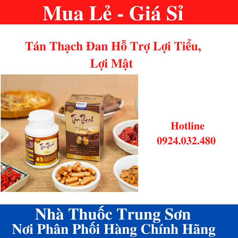 [Chính Hãng-Giá Sỉ]Tán Thạch Đan Hỗ Trợ Lợi Tiểu, Lợi Mật - Trung Sơn 1