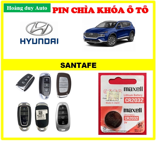 Pin khóa xe hyundai santafe hàng chính hãng sản xuất tại japan 3v maxcell