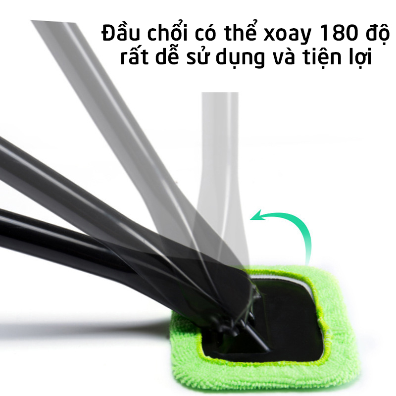 Chổi lau kính ô tô kính cửa nhà cầm tay đa năng chống xước nhỏ gọn dễ sử dụng