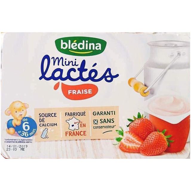 Sữa chua nguội Bledina Pháp vị dâu cho bé ăn dặm date 2 2024