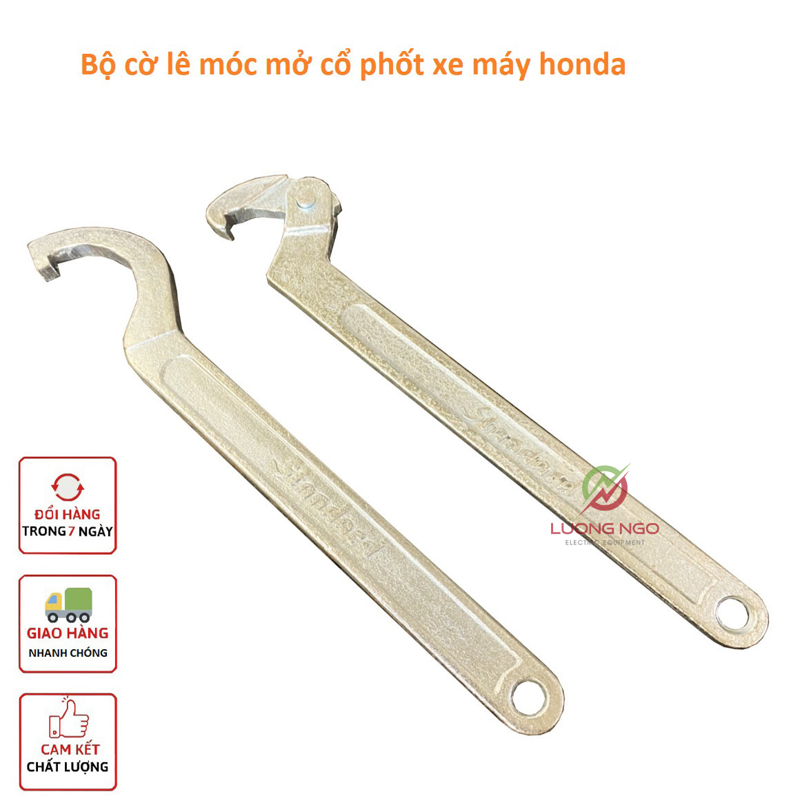 Bộ 2 Móc Cổ Honda ( 1 cây Động + 1 cây tĩnh )