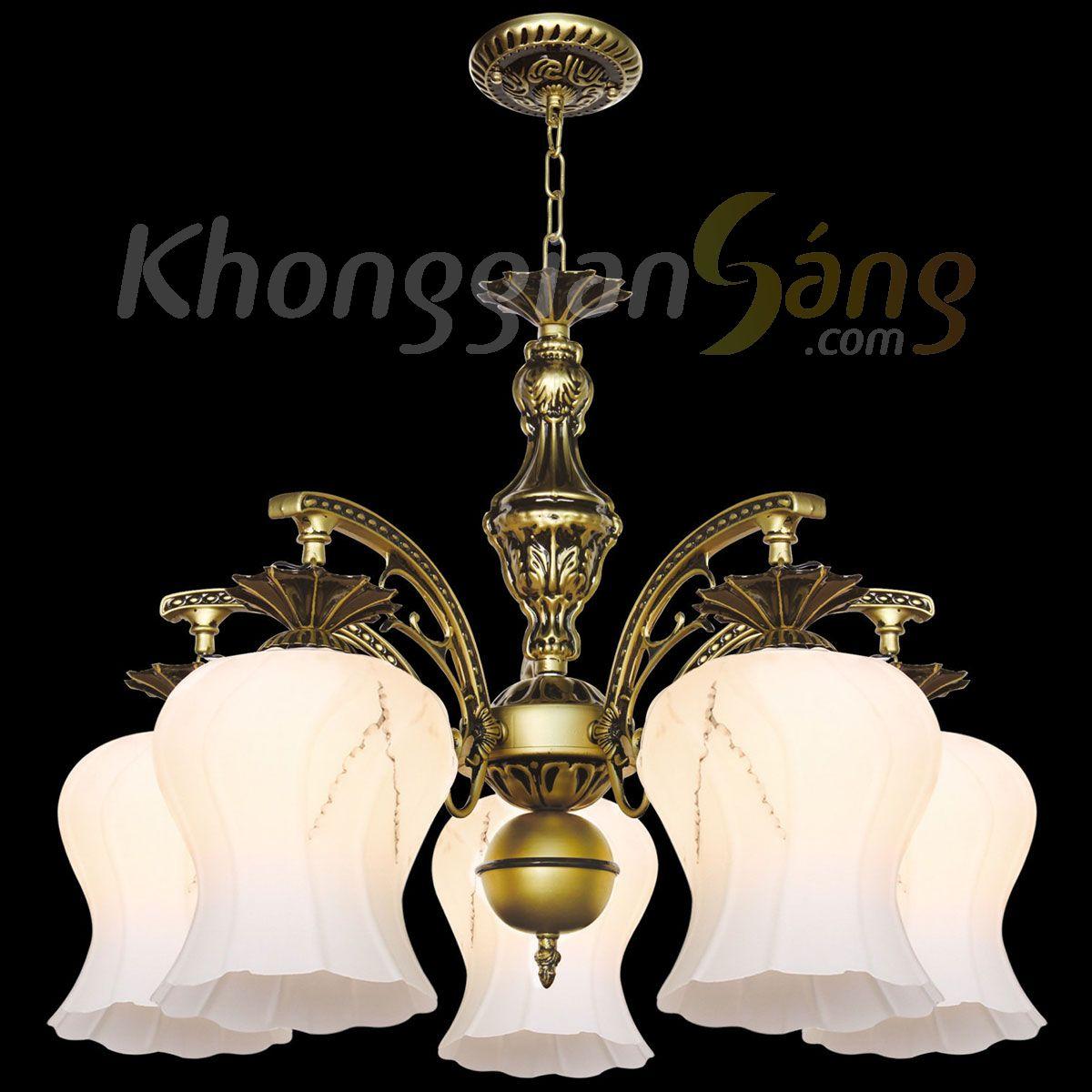 ĐÈN CHÙM CỔ ĐIỂN (PHI 550mm x H450mm) KGC-8068/5