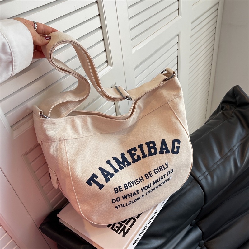 Túi đeo chéo canvas size lớn TAIMEIBAG - BS013