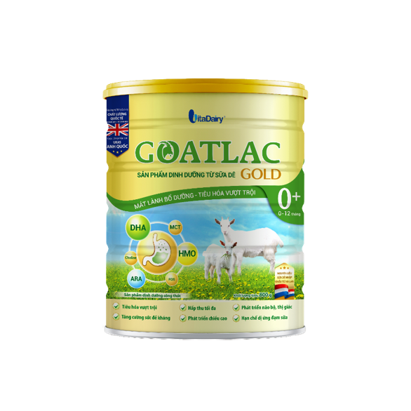 [Chính Hãng-Mẫu Mới] Sữa Dê GOATLAC GOLD 0+ 400g 0-12 tháng