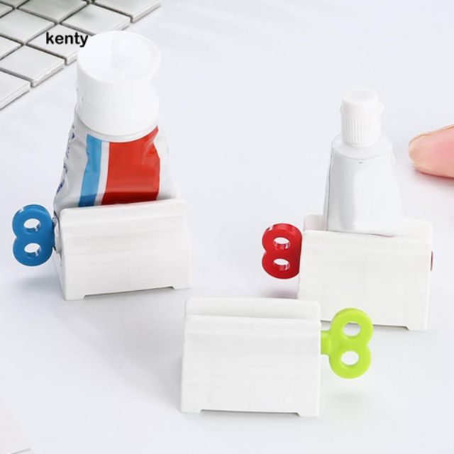 Kẹp nặn kem tiết kiệm kem đánh răng loại cao cấp kèm miếng dán