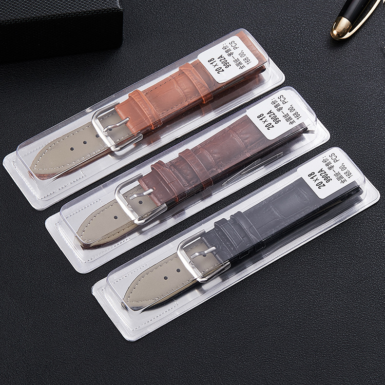 Dây da đồng hồ nam nữ, da bê đủ size 12-24mm