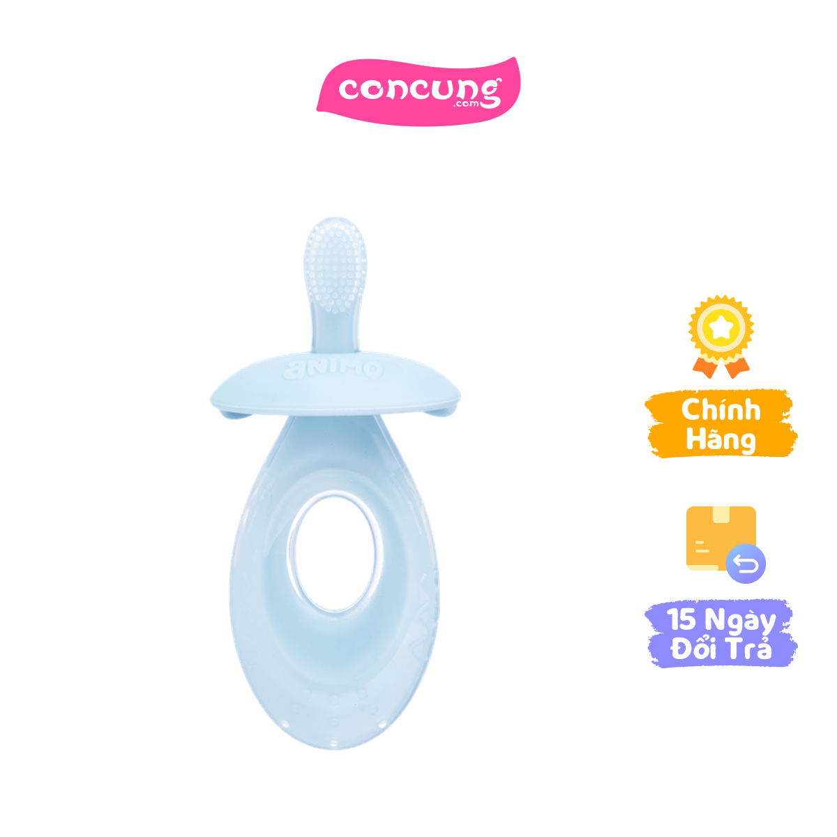 Bàn chải silicone tay cầm oval Animo