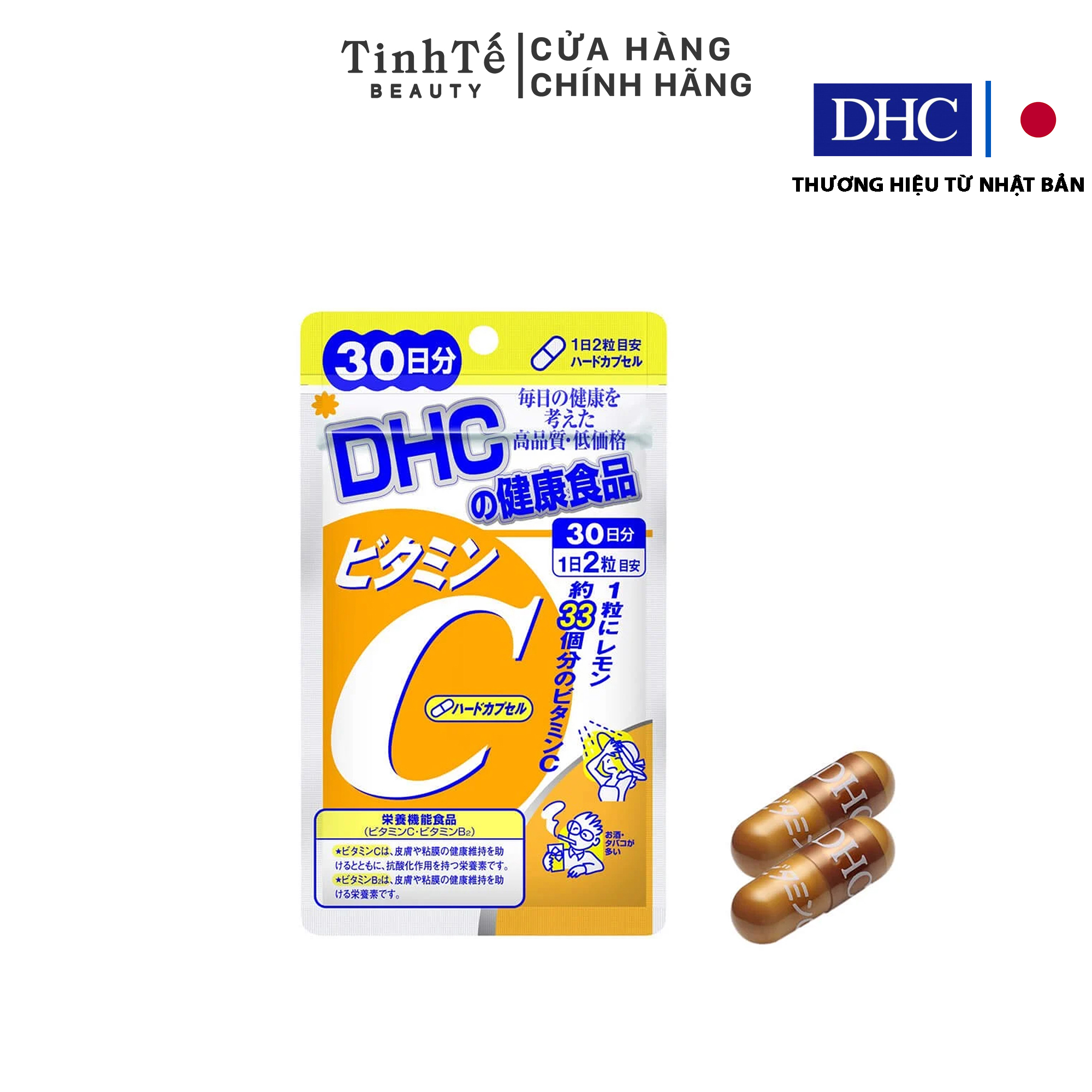 Viên uống DHC Bổ sung Vitamin C Nhật Bản 30 ngày 60viên gói