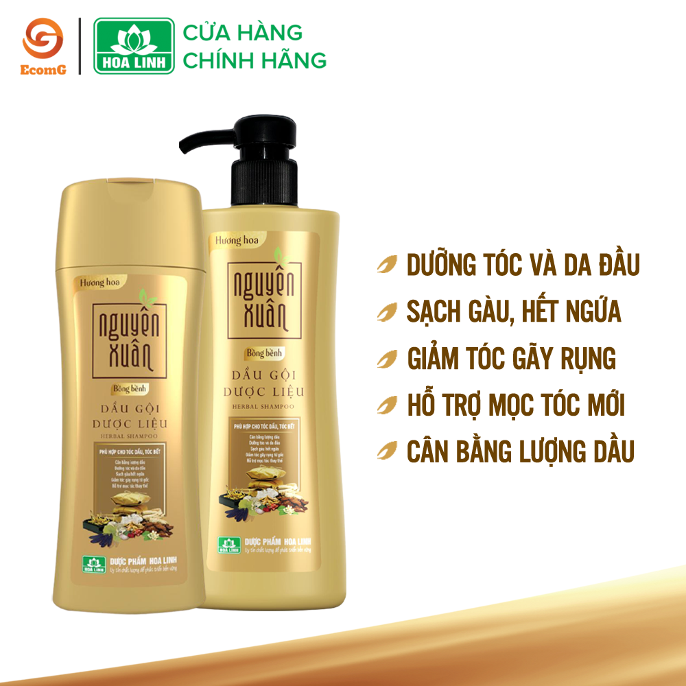 Dầu gội dược liệu dành cho da dầu - Nguyên Xuân Bồng bềnh Hương hoa - NX3