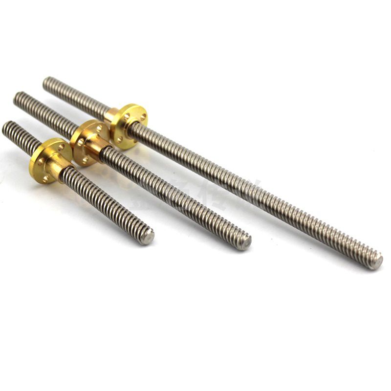 Vitme T8 kèm đai ốc - bước 2mm dài 400mm
