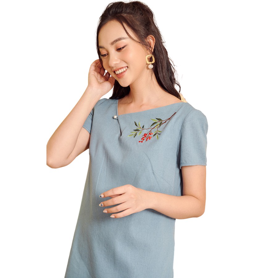 Đầm Đũi Cổ Giọt Lệ Agnes - D4220034