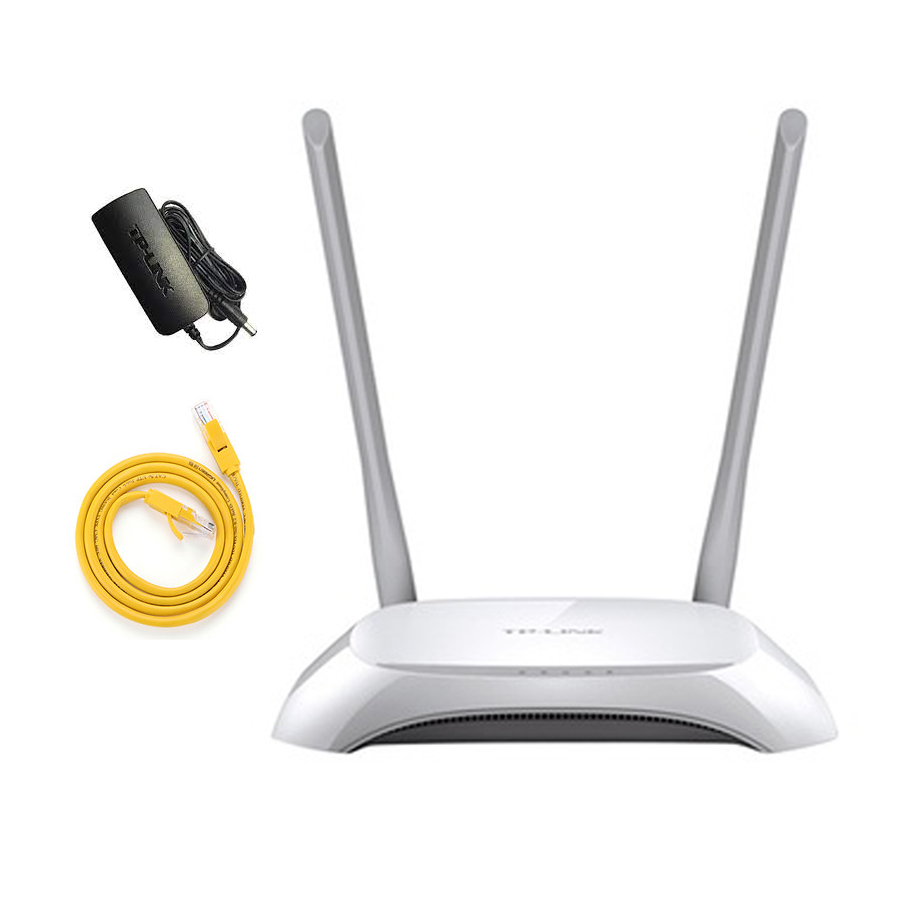 Bộ Phát Wifi TPlink, Modem Wifi TPLink 842N 2 râu chuẩn tốc độ 300 Mbps phát sóng khỏe, Cục phát wifi, Bộ kích sóng wifi - BH 6 Tháng
