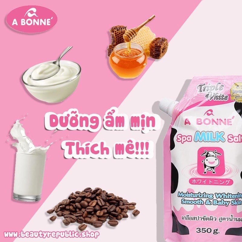 Muối tắm bò tẩy da chết bò Abonne