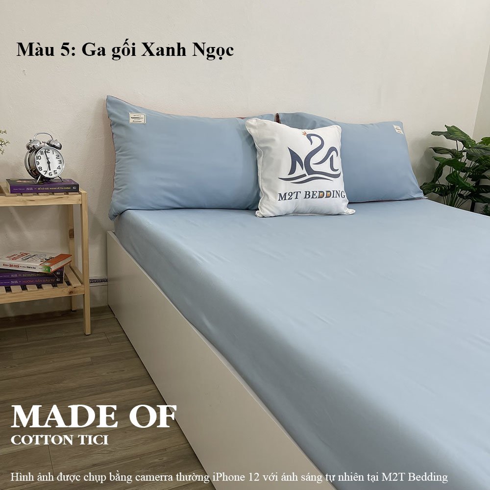 Bộ ga giường và vỏ gối Cotton Tici M2T Bedding - ga giường và 2 vỏ gối - miễn phí bo chun drap nệm đủ size 1m, 1m2, 1m4, 1m5, 1m6, 1m8, 2m, 2m2