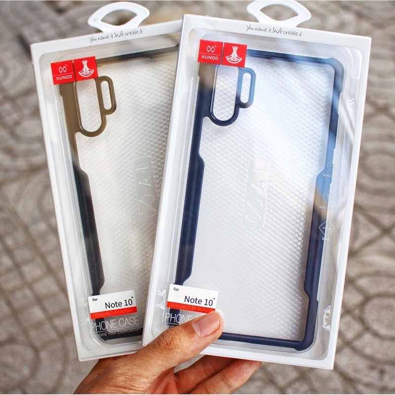 Ốp lưng kính Xundd chống sốc cho Samsung Note 10 Note 10 Plus siêu đẹp chắc chắn