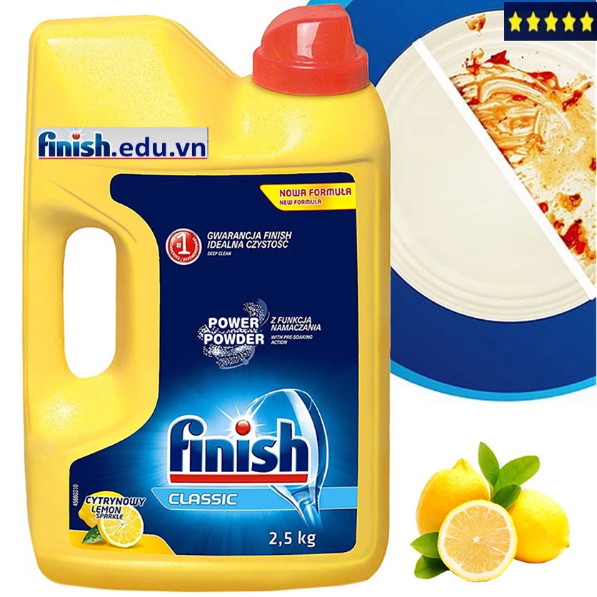 Bột rửa bát Finish classic 2.5kg