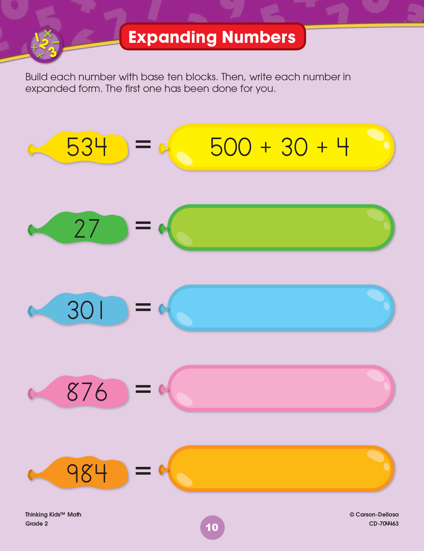 Thinking kids math. Grade 2 ( sách màu )