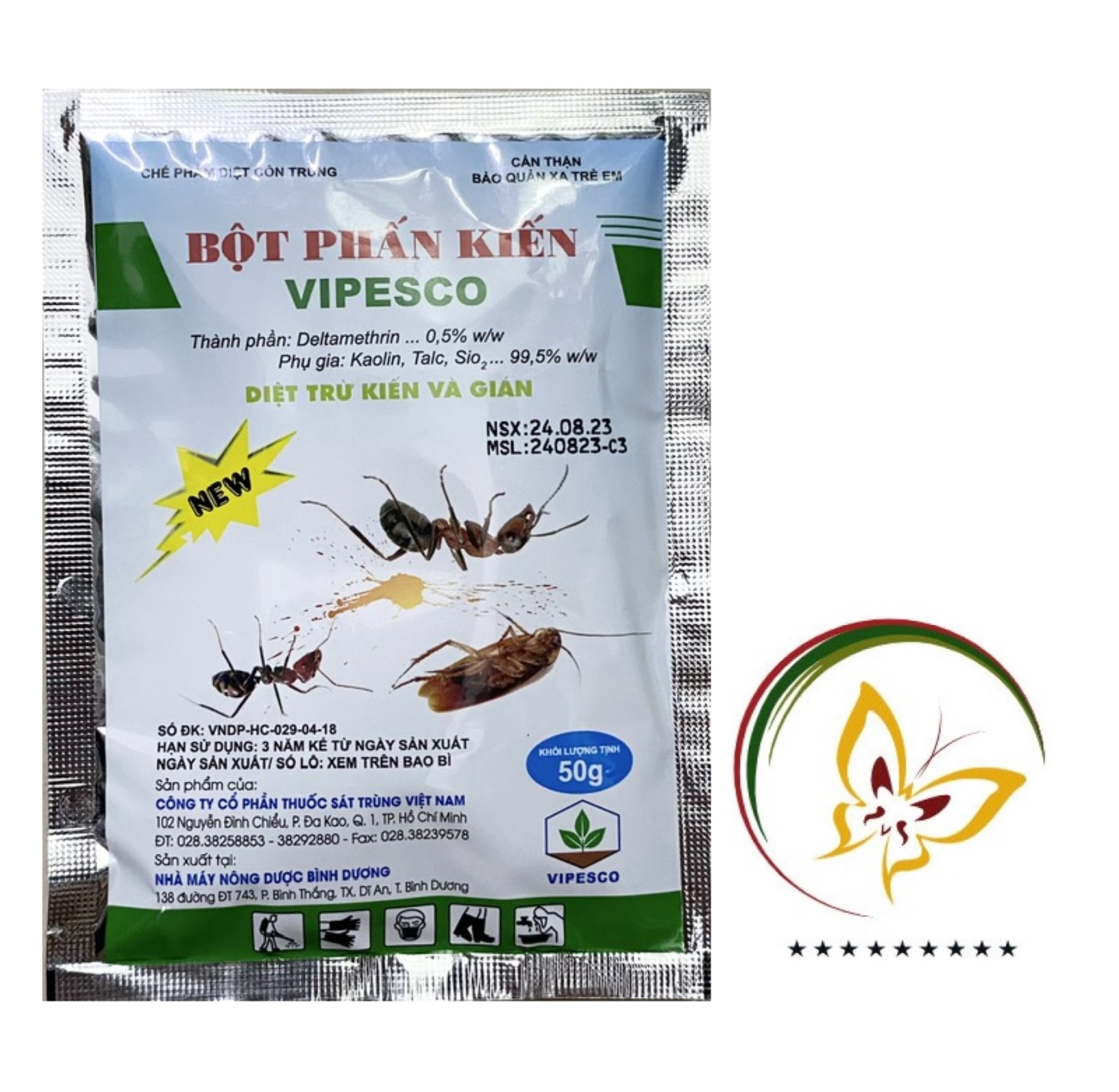 Bột Phấn Kiến Vipesco - Diệt Trừ Kiến Gián - #019B# 50g