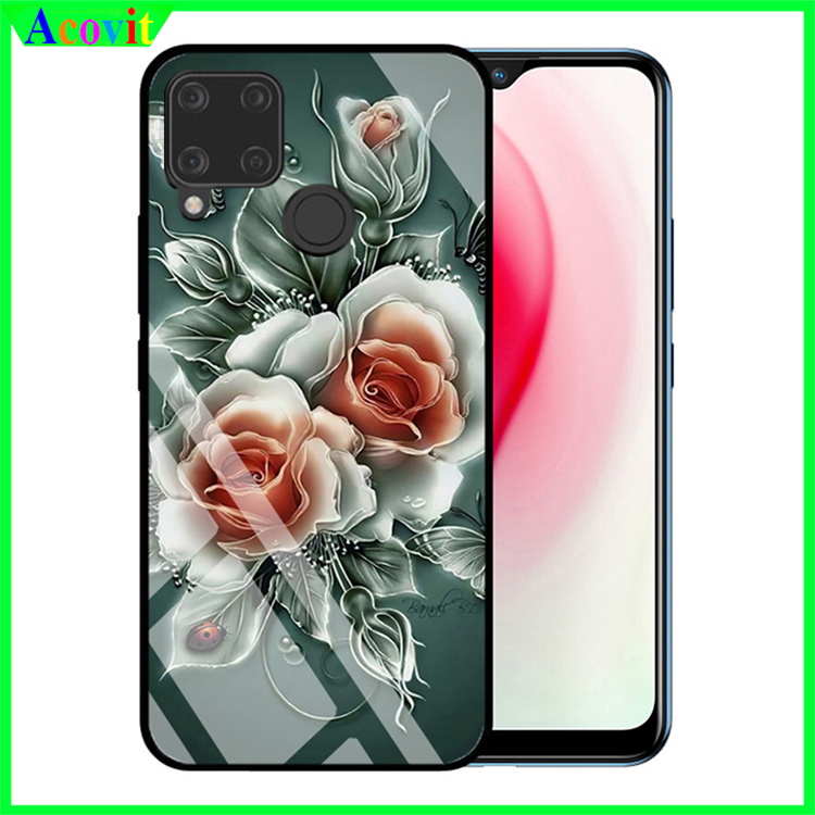 " Ốp lưng REALME C15 mặt kính 3D" _Kiểu dáng sang trọng, mặt kính siêu nét chống bẩn, chống bụi_ Hình ảnh sắc nét, Không mờ, Không phai