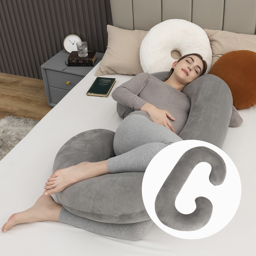 Multifunctional Crystal Velvet Pregnant Women s Pillow with Waist