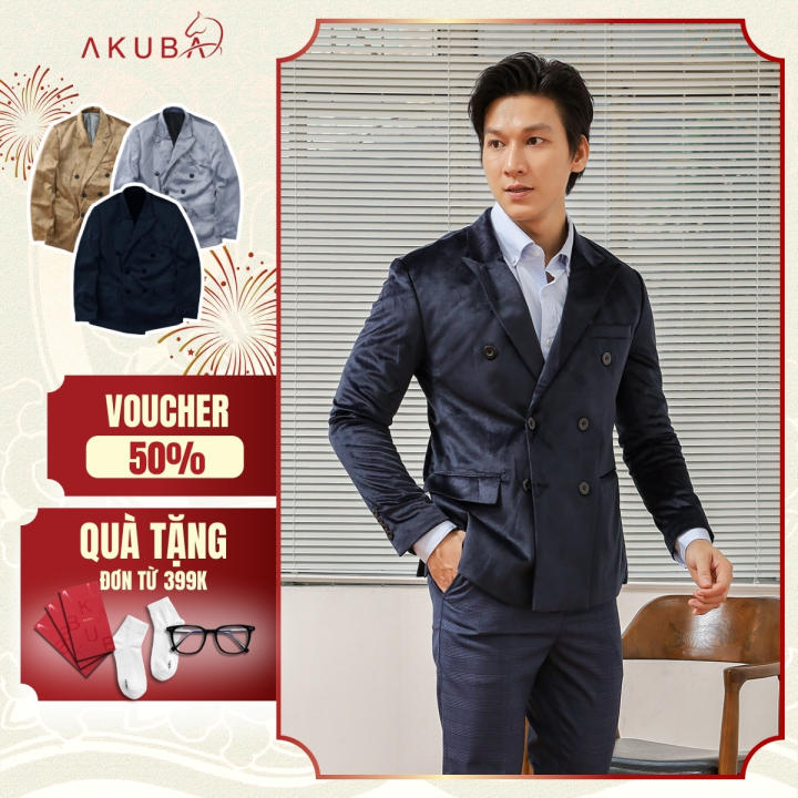 Áo Vest Công Sở AKUBA dáng Regular vải&hellip;