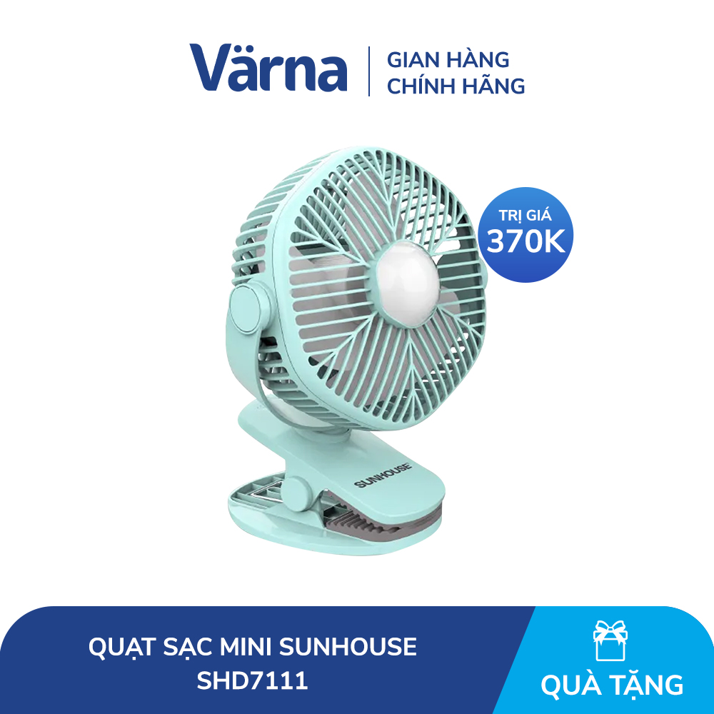 GIFT_Quạt sạc Mini Sunhouse SHD7111