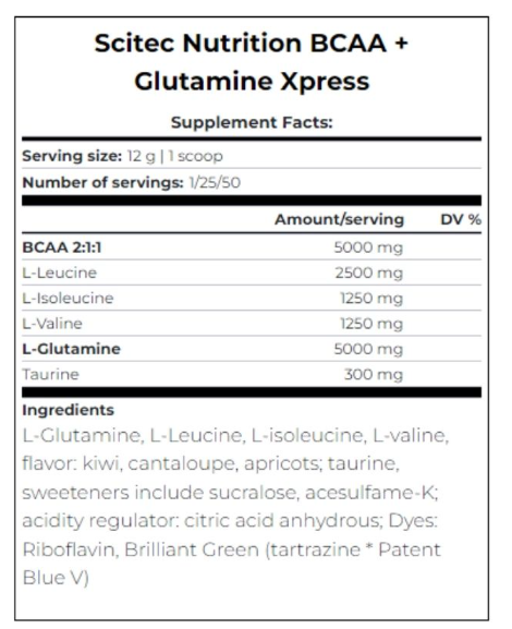 Scitec Nutrition BCAA + Glutamine (300g)