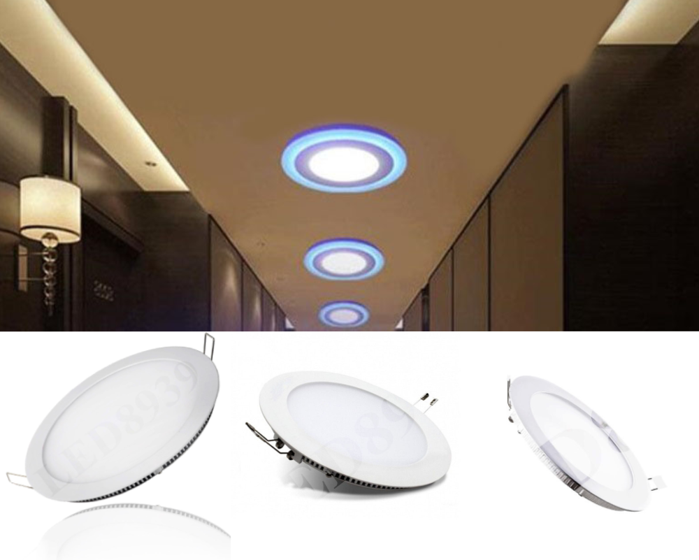 Đèn âm trần siêu mỏng tròn sáng trắng 6W 9W