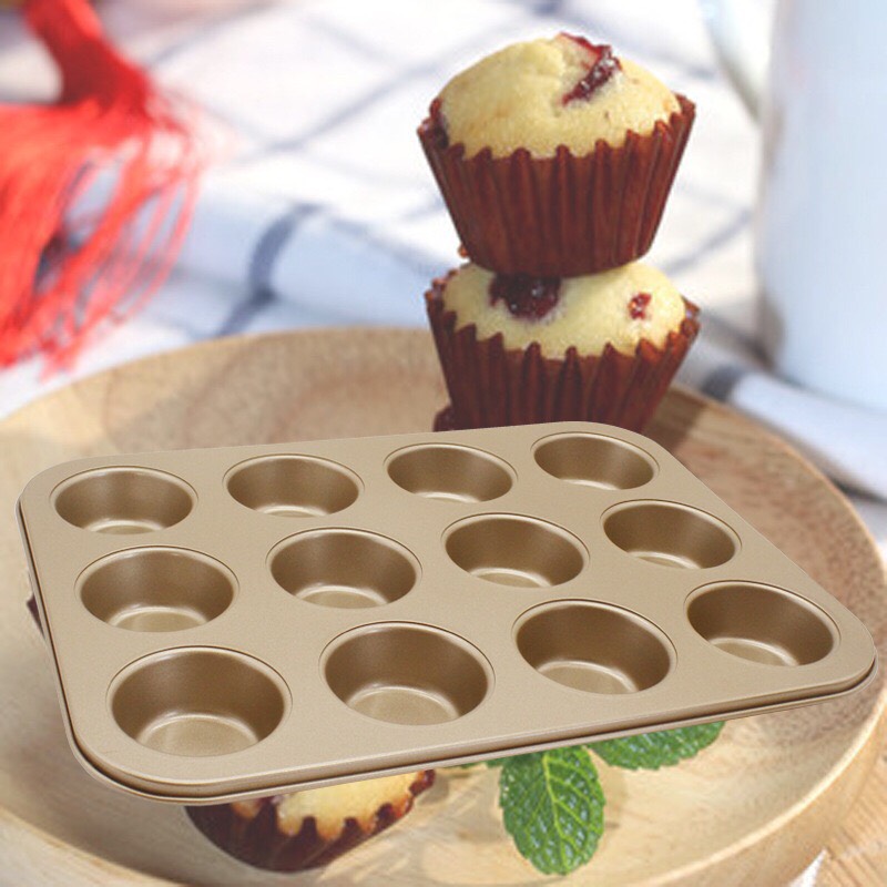 Khuôn cup / muffin 12 bánh loại lớn 7cm
