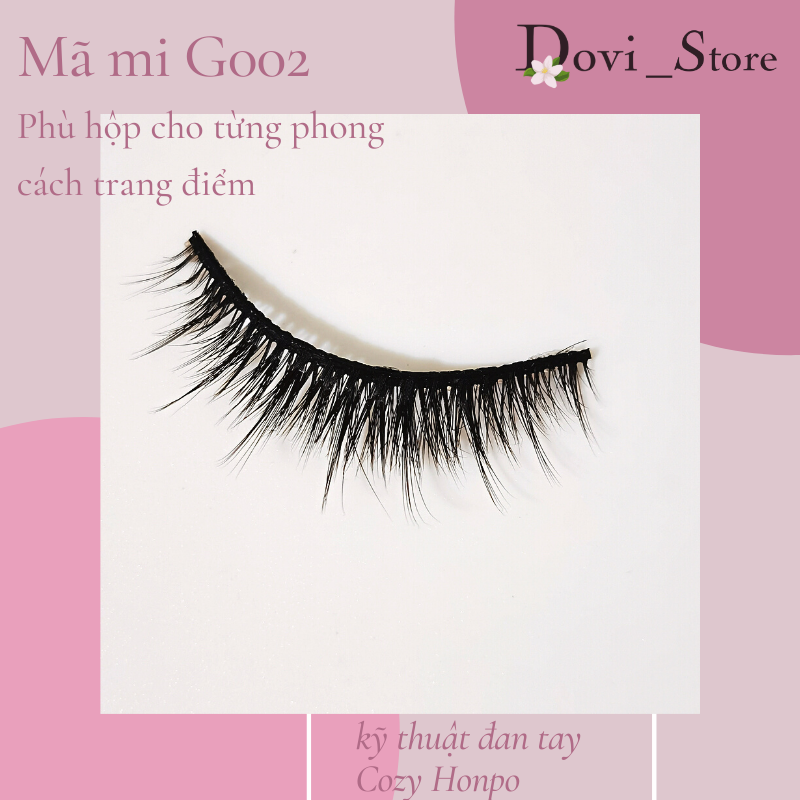 [HCM]Lông mi giả Mi Chồn Tự Nhiên  5 Cặp Nhiều Mã