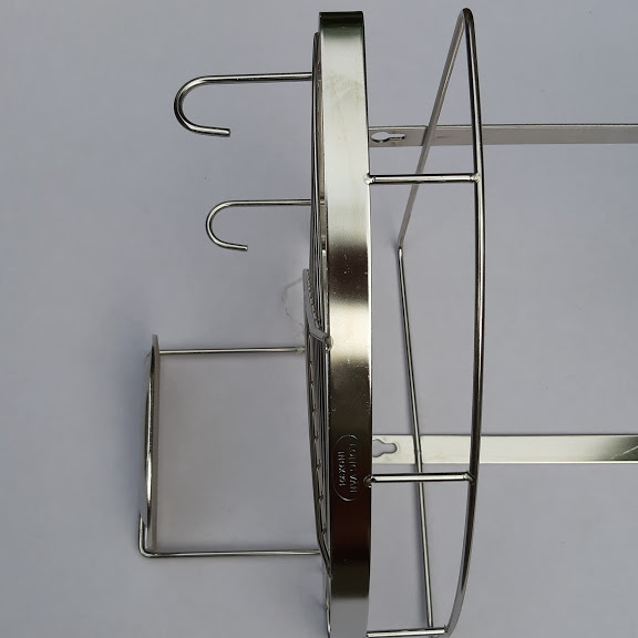 [HCM]Kệ góc có gá để xà bông INOX 304 (25x25cm)