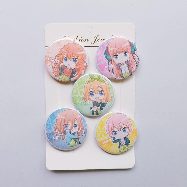 [HCM]Set 6 Huy hiệu Anime Gotoubun no Hanayome