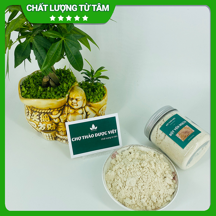 Bột yến mạch 500g, nguyên chất, thơm mịn, bột đắp mặt, dưỡng ẩm, trắng da, giảm mụn, ngừa lão hóa