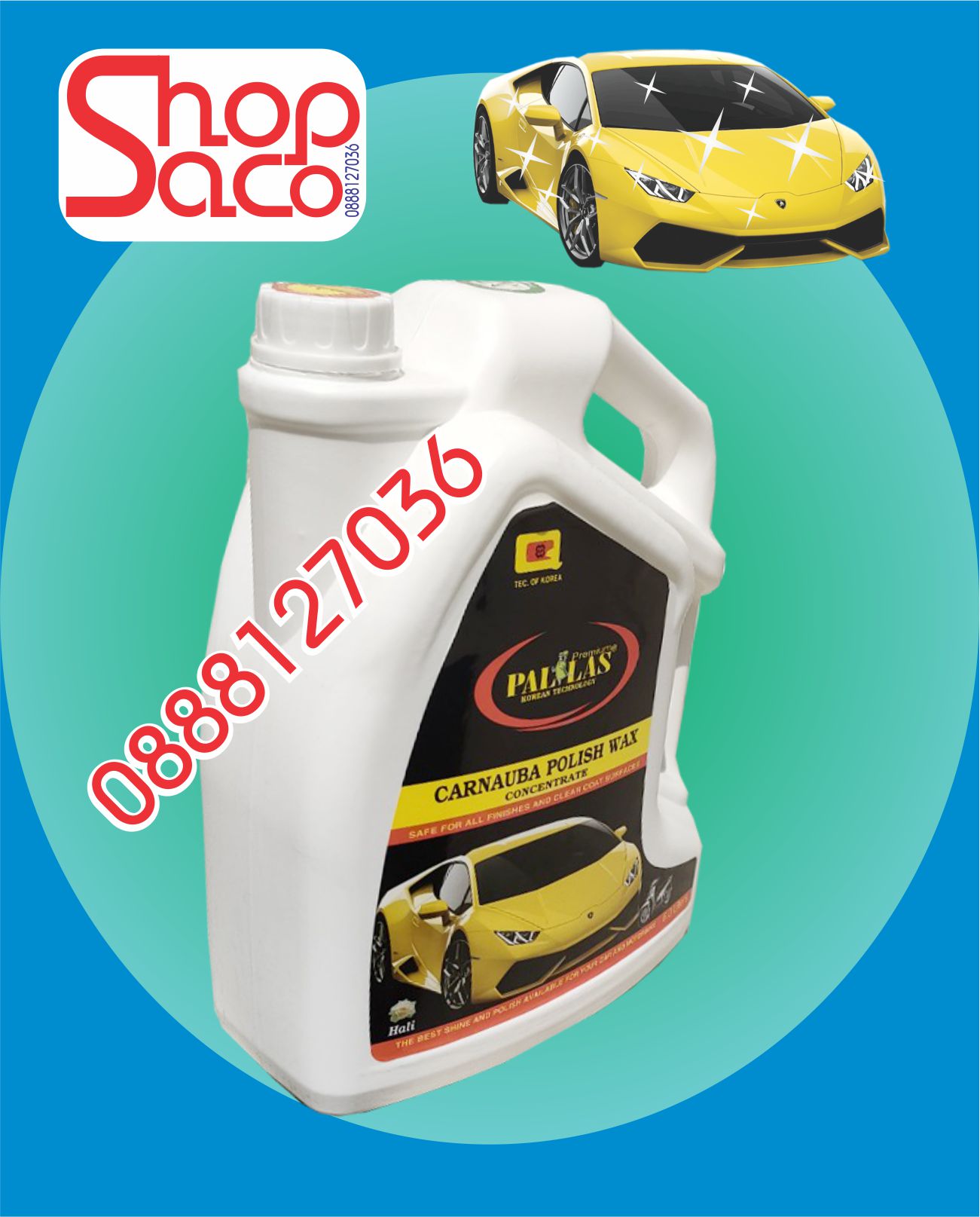 Wax Dưỡng Bóng Sơn Xe Pallas - 6 Lít