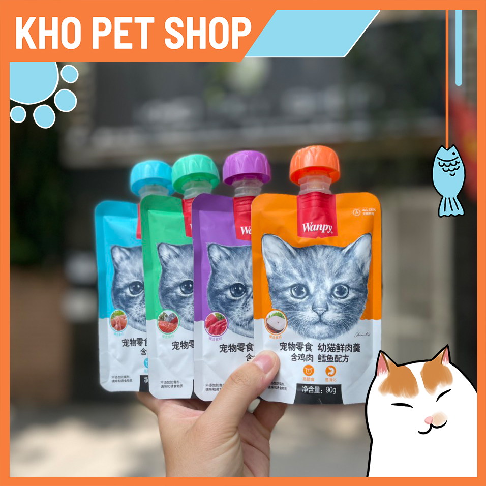 Súp dinh dưỡng Wanpy  NẮP VẶN cho mèo