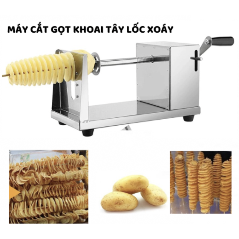 Potato cutter Tornado, tools paring Potato Tornado, cut root the tornado removable easy, small size, easy to transport and use, body stainless steel stainless steel, độ durable easy use machine fryers, snacks