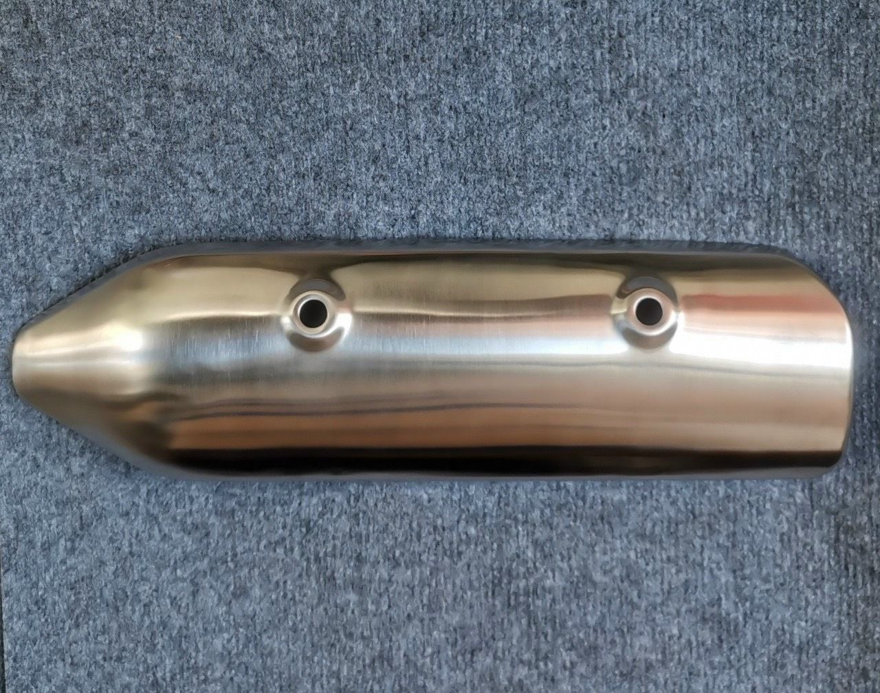 Ốp pô xe SH ý đời 2010 inox mờ ( loại dày )